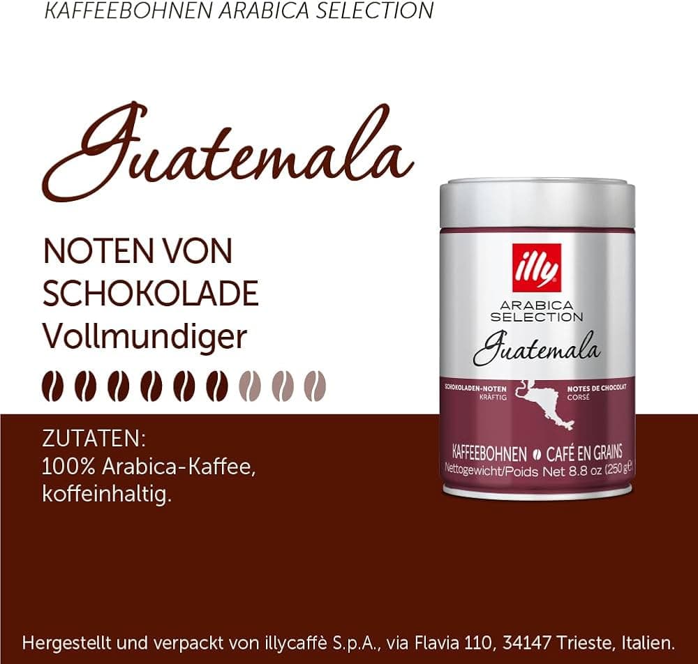دان قهوه سینگل اورجین ایلی گواتمالا illy Guatemala Coffee Beans — تصویر ۲