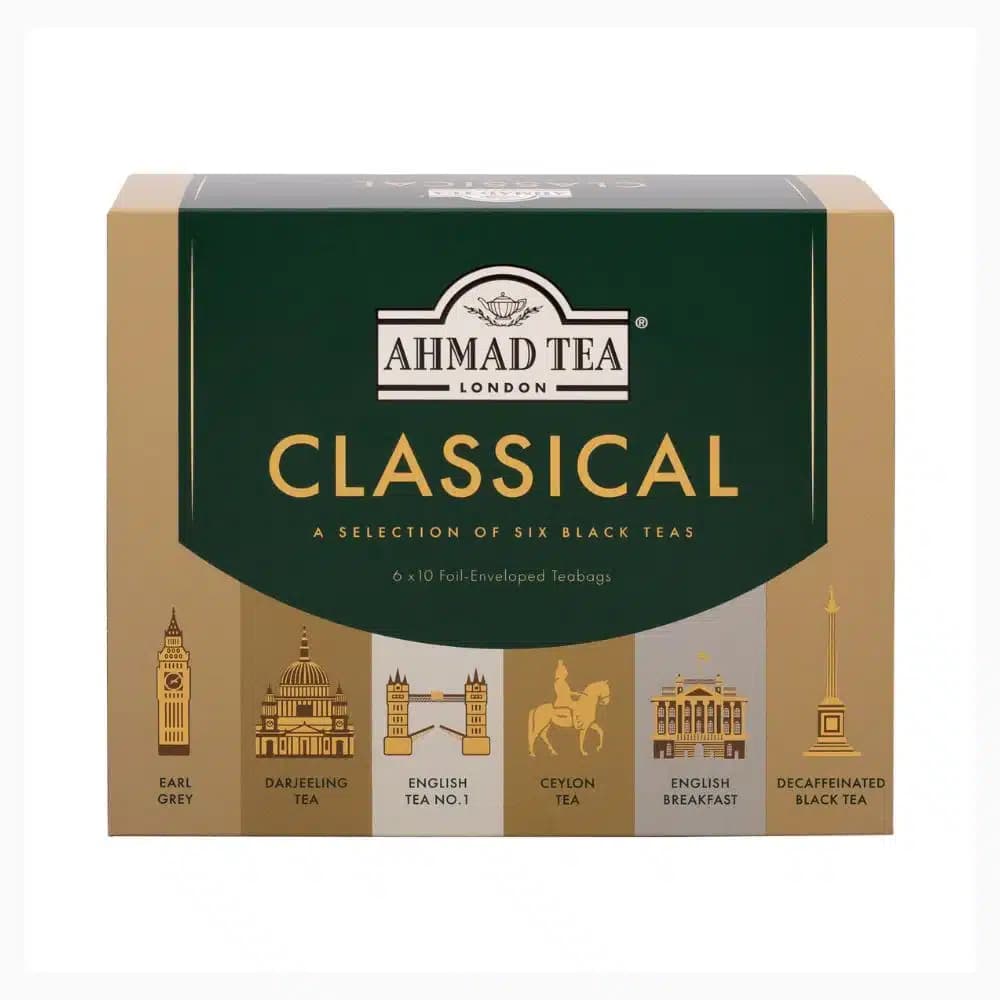 چای کیسه ای کلاسیک احمد مخلوط 6 طعم در بسته 60 عددی Ahmad Tea CLASSICAL — تصویر ۵