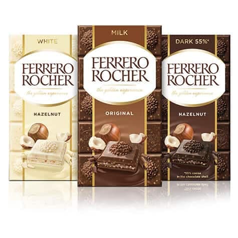 شکلات تخته ای فندوقی فررو روشر FERRERO ROCHER — تصویر ۲