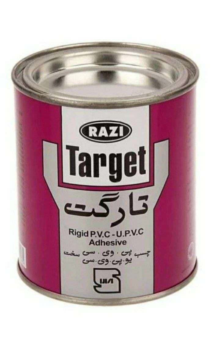 چسب پی وی سی قوطی تارگت 250 گرمی رازی فشار قوی
