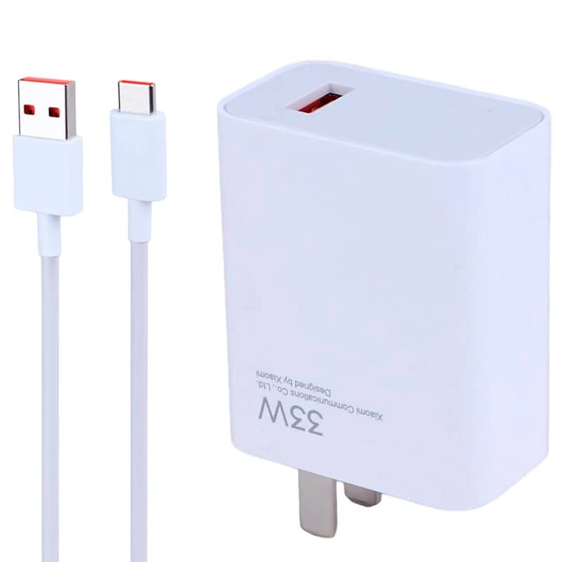 شارژر دیواری 33 وات شیائومی MDY-14-EJ 3A سرجعبه + کابل تایپ سی