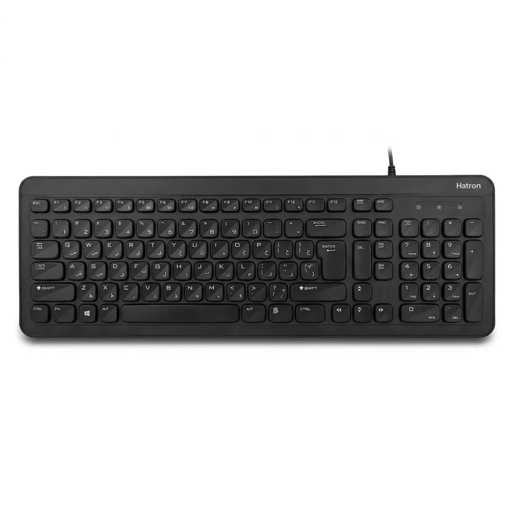 کیبورد سیم دار هترون مدل HK181