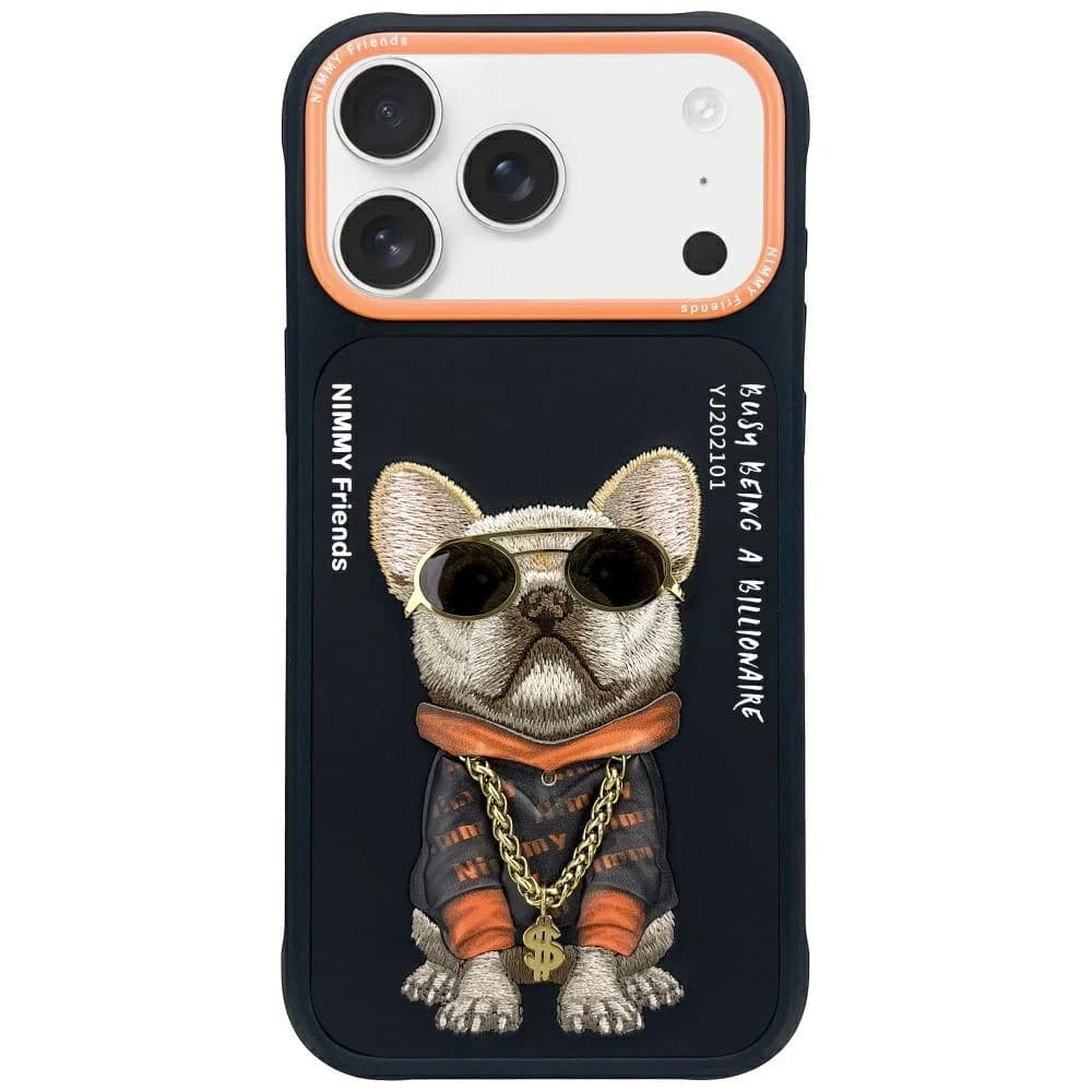 قاب فانتزی نیمی Cool Dog (طرح سگ با عینک) مناسب آیفون 17 پرو مکس — تصویر ۲