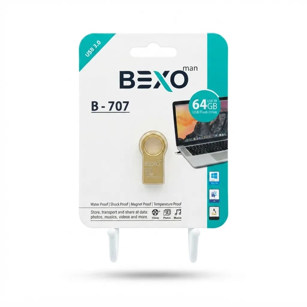 فلش مموری بکسو مدل B-707 ظرفیت 64 گیگابایت USB3.0