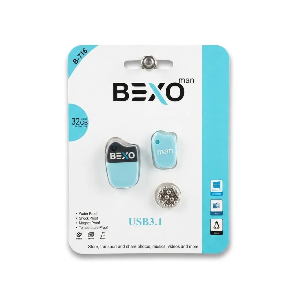 فلش مموری بکسو مدل B-716 ظرفیت 32 گیگابایت USB3.1 — تصویر ۳