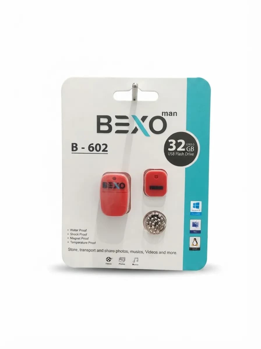 فلش مموری بکسو مدل B-602 ظرفیت 32 گیگابایت USB2.0 — تصویر ۲