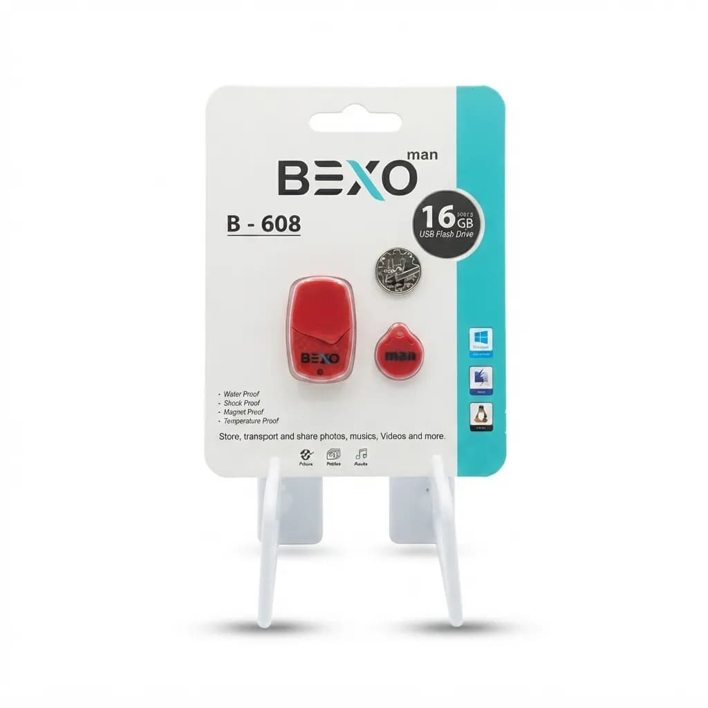 فلش مموری بکسو مدل B-608 ظرفیت 16 گیگابایت USB2.0 — تصویر ۳