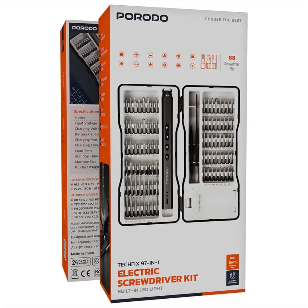 ست پیچ‌گوشتی برقی پرودو مدل PDGTE970BK — تصویر ۲
