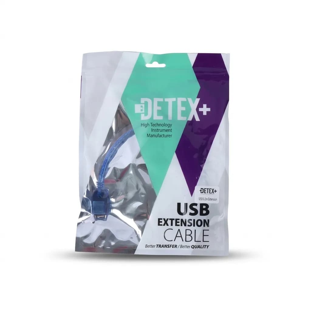 کابل افزایش طول USB دیتکس پلاس طول 30 سانتی‌متر