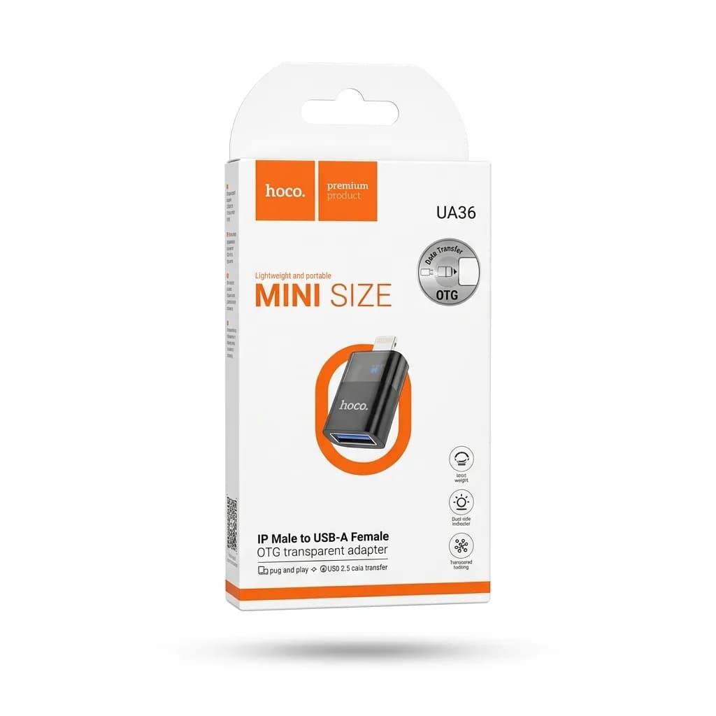 مبدل OTG لایتنینگ به USB هوکو مدل UA36