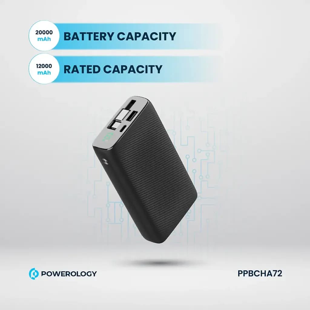 پاوربانک کابل دار 20000mAh پاورولوژی مدل Ppbcha72 — تصویر ۵
