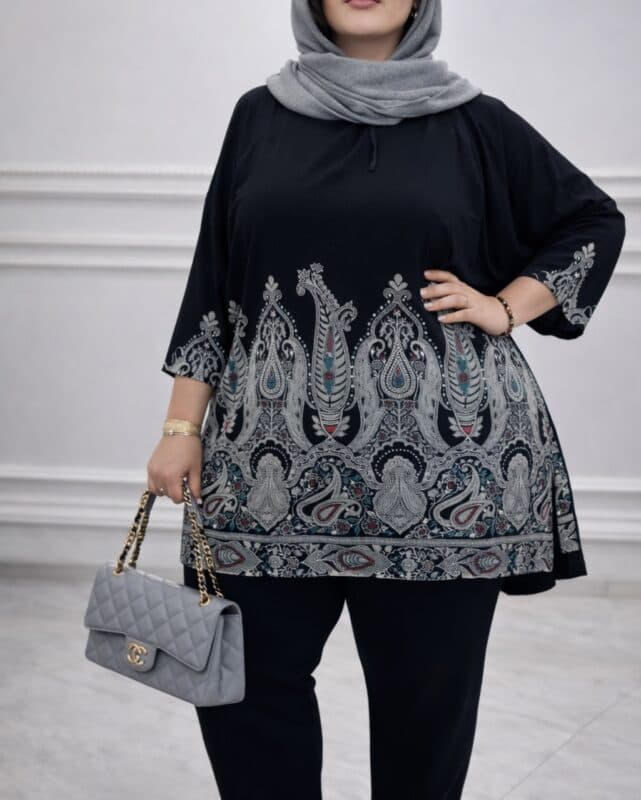 تونیک سایزبزرگ اندونزی ترمه 7362 — تصویر ۳