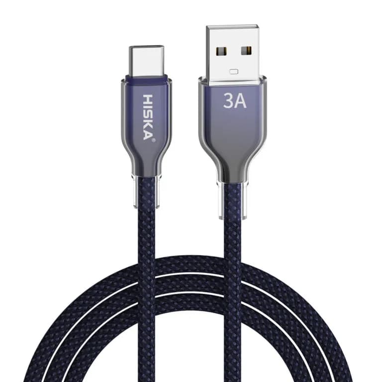 کابل دیتا و شارژ USB به Type-C هیسکا مدل LX911-AC