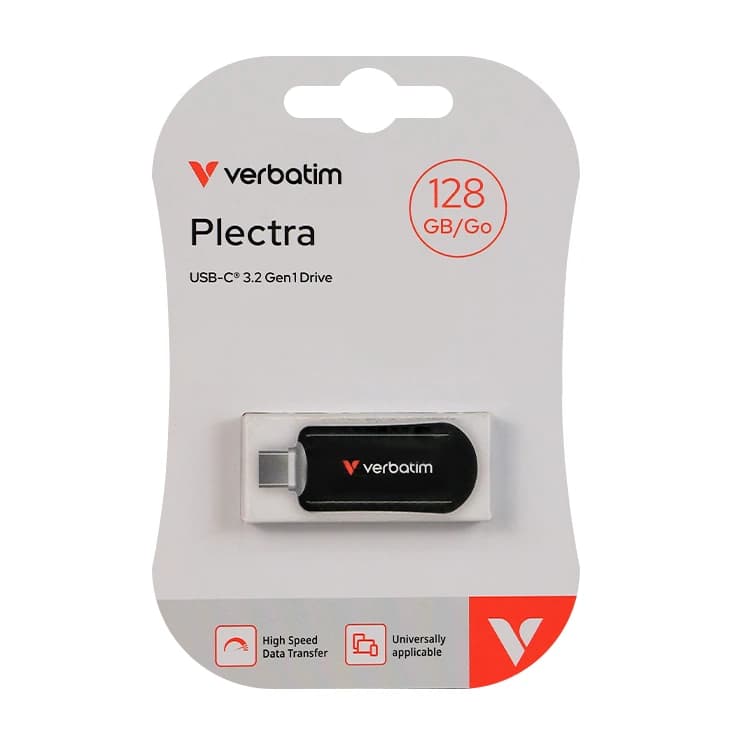 فلش مموری VERBATIM ظرفیت 128 گیگابایت USB-C 3.2 مدل VER-30229 — تصویر ۲