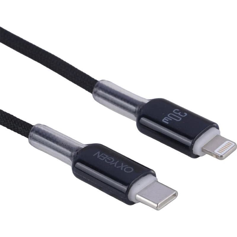 کابل دیتا و شارژ Type-C به لایتنینگ اکسیژن مدل LX-23