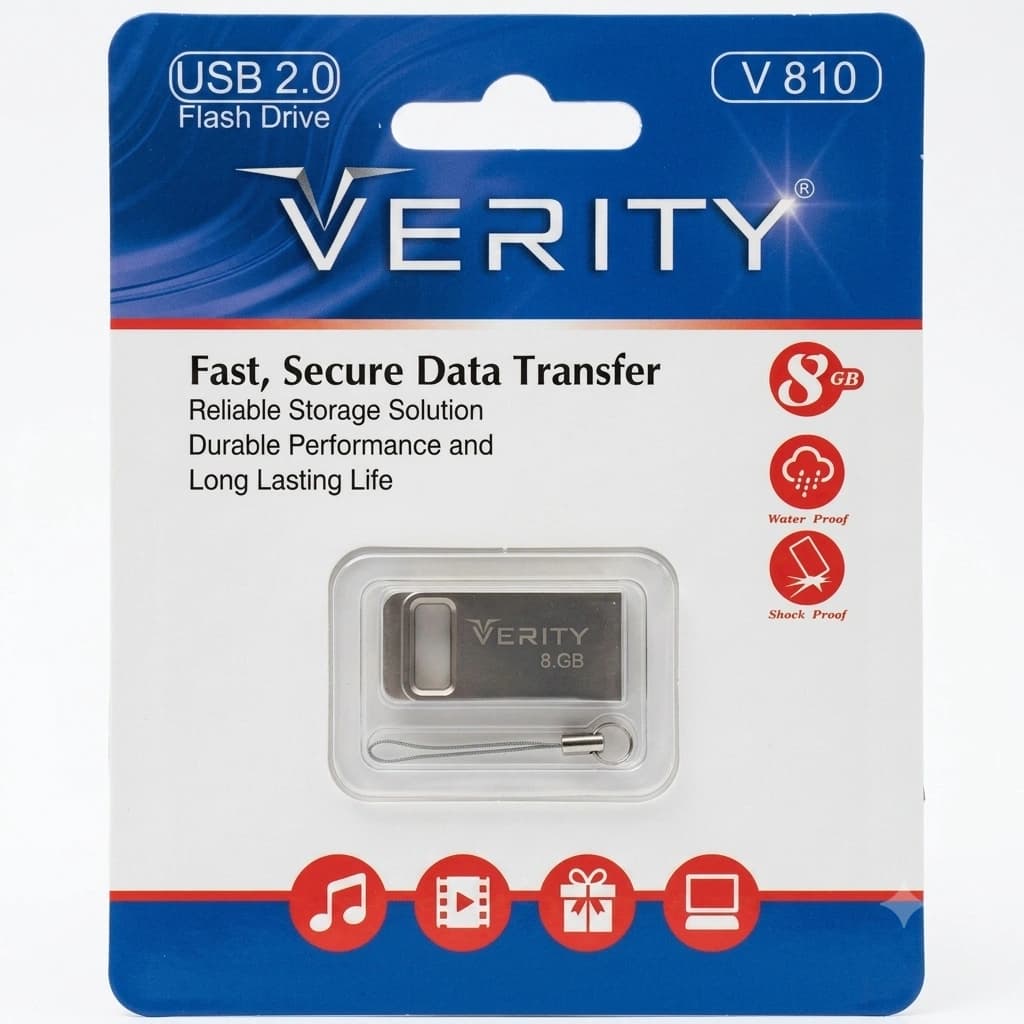 فلش مموری وریتی مدل V810 ظرفیت 8 گیگابایت USB2.0 — تصویر ۲