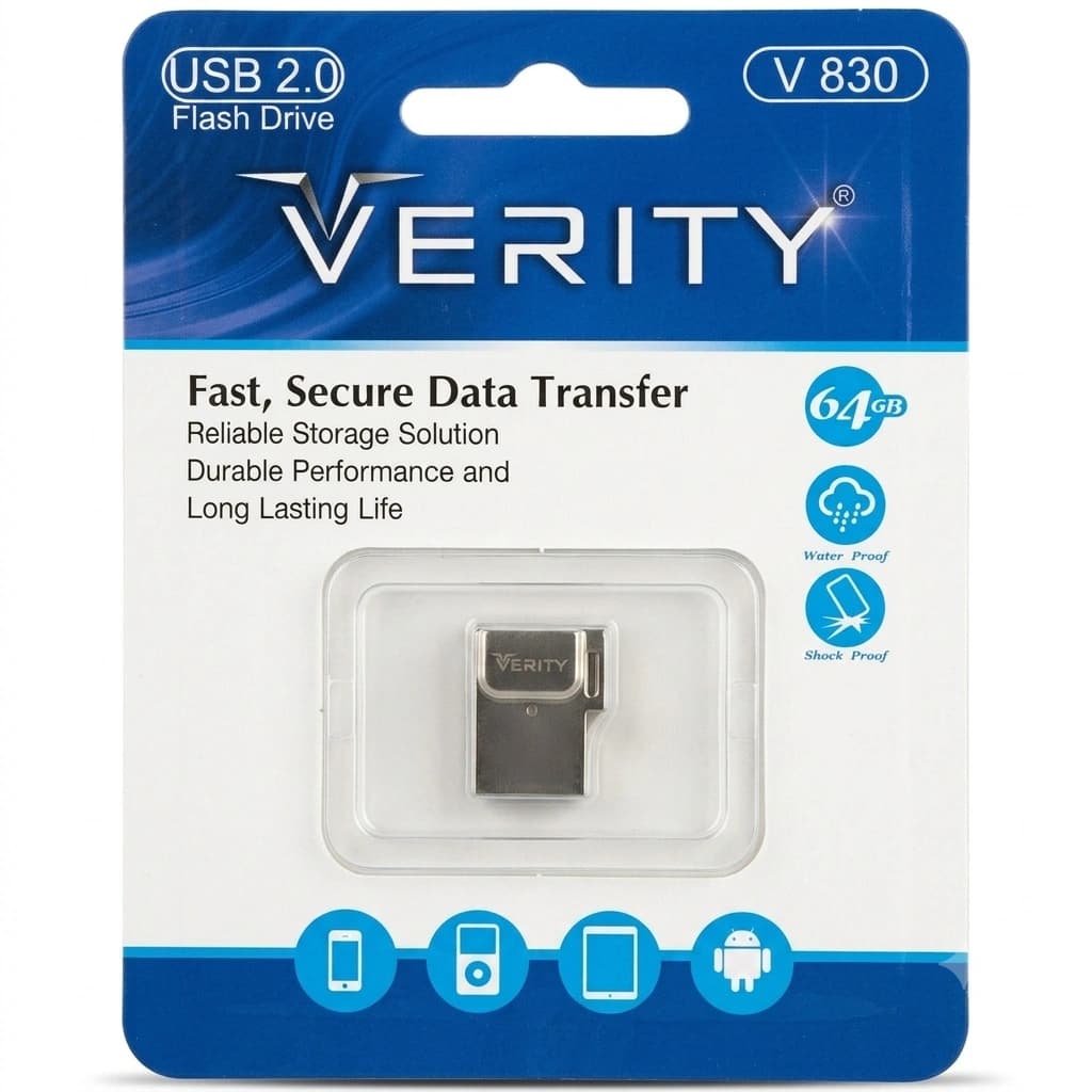 فلش مموری وریتی مدل V830 ظرفیت 64 گیگابایت USB2.0 — تصویر ۲