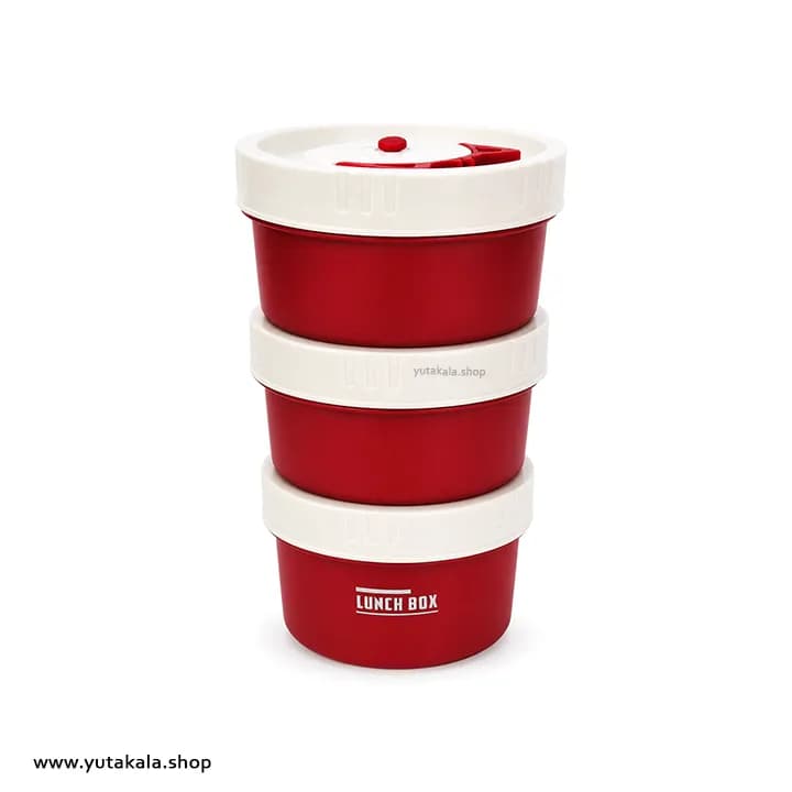 لانچ باکس سه طبقه کیف‌ دار عروسکی مدل Lunch Box
