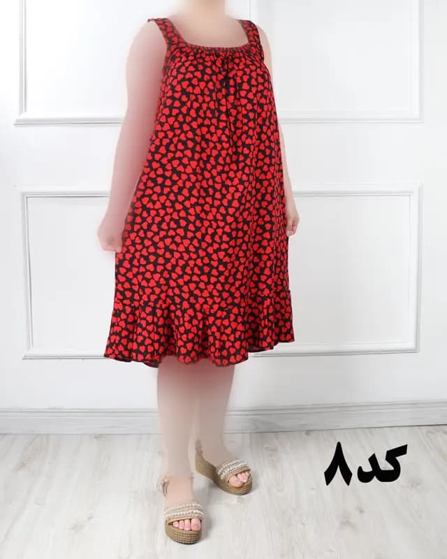 سارافون دو بندی سه بعدی و طرح دار 6944 — تصویر ۵