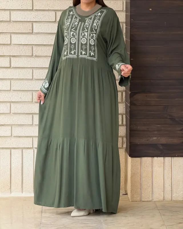 پیراهن الهه سه طبقه نخی 6938 — تصویر ۳