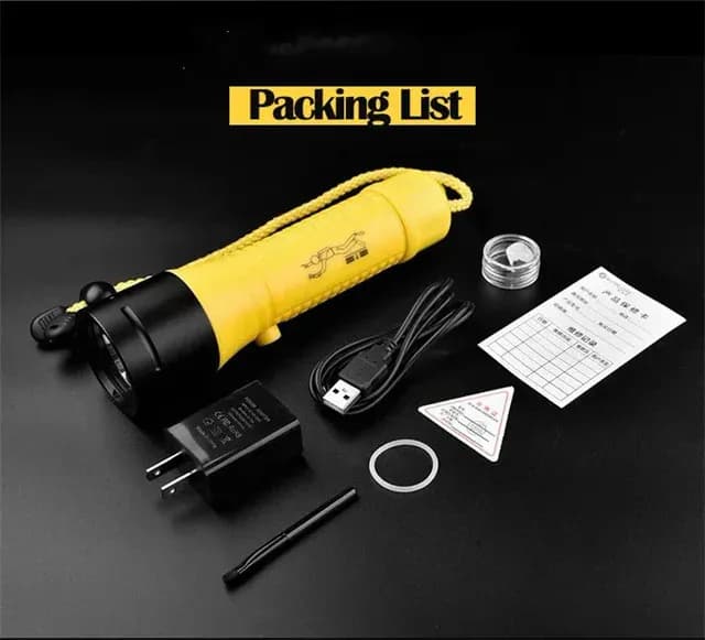 چراغ‌قوه LED غواصی مدل A7 — تصویر ۲