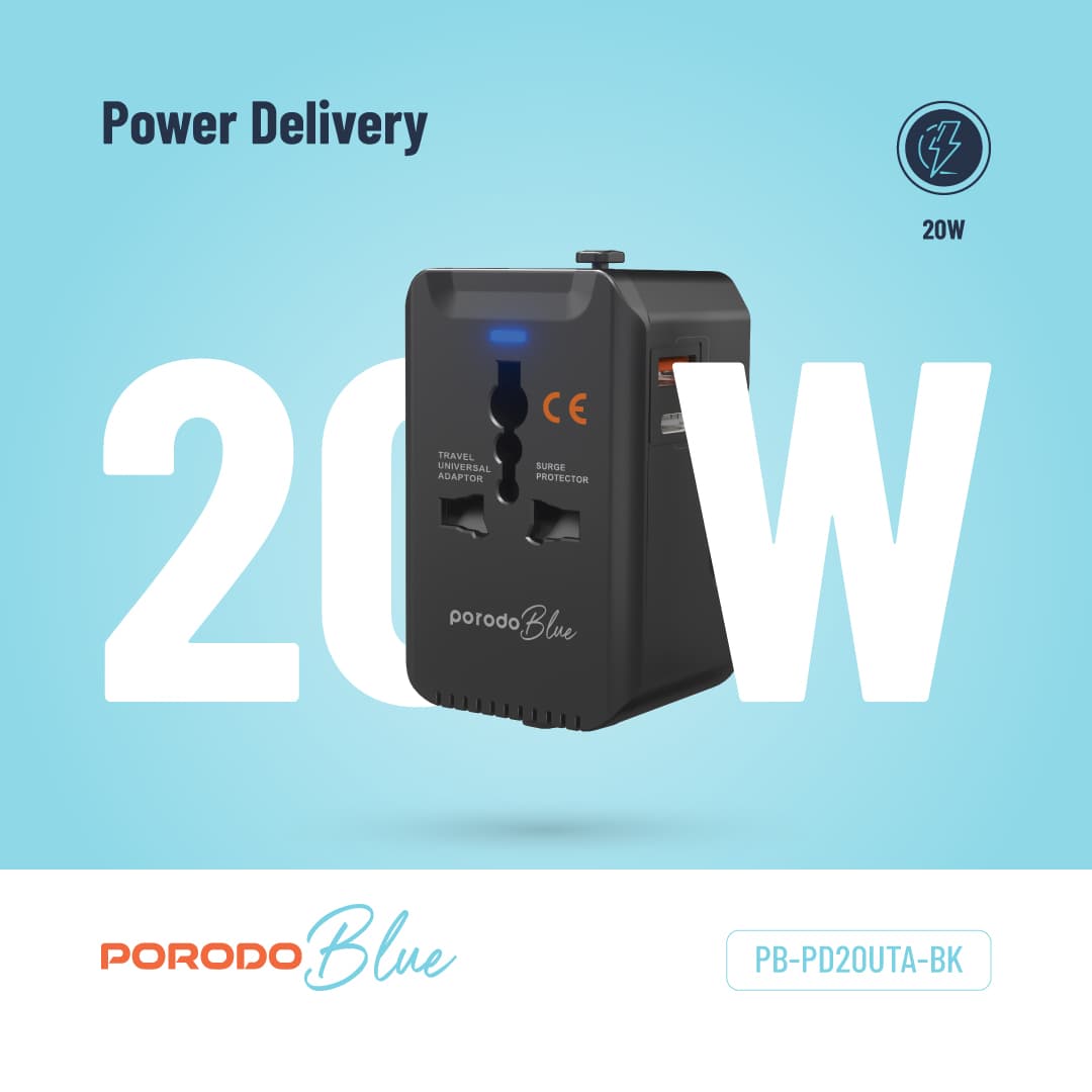 آداپتور شارژر پرودو مدل PB-PD20UTA-BK — تصویر ۴