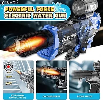 تفنگ آبپاش برقی با افکت شعله دهانه (Muzzle Flash) — تصویر ۸