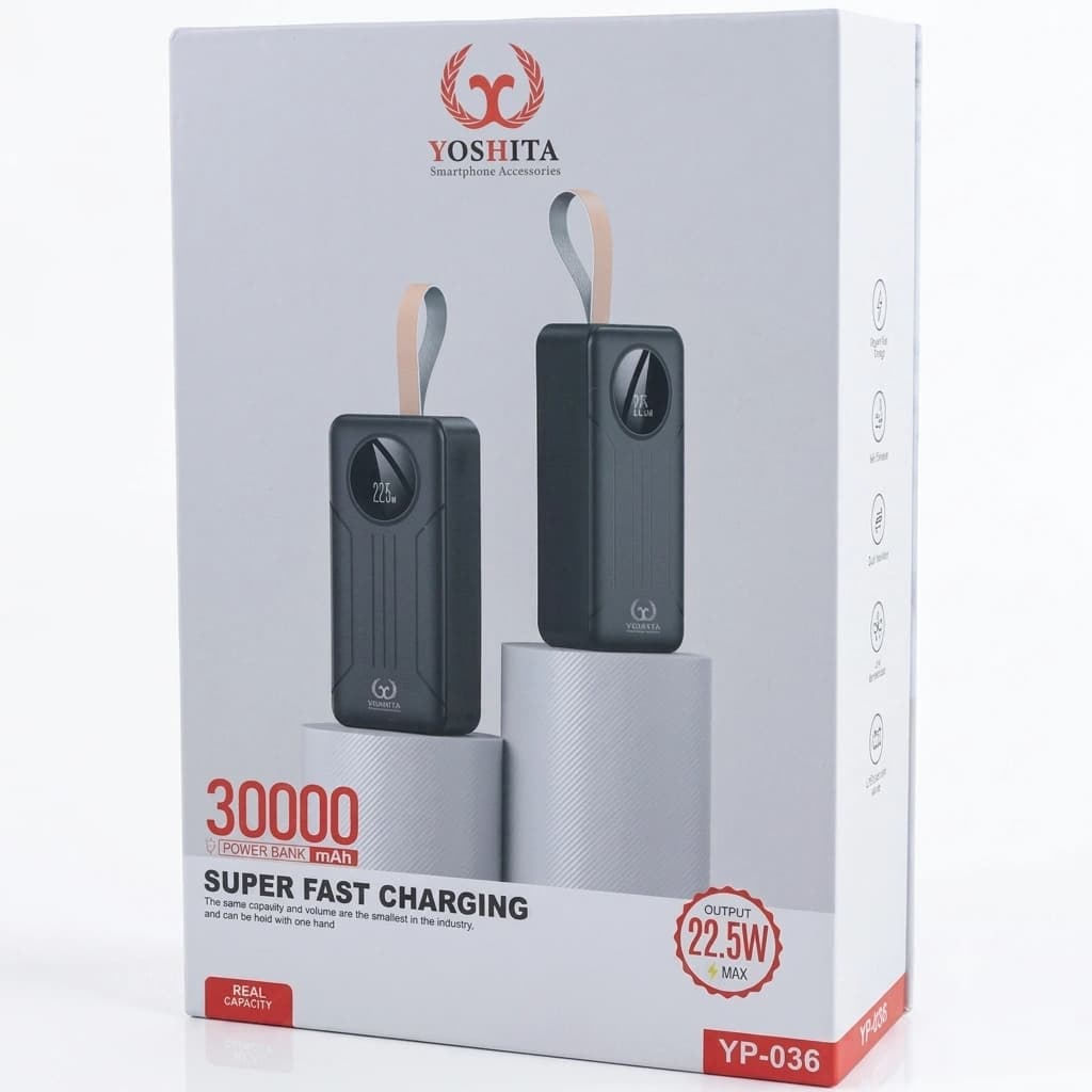 پاوربانک یوشیتا 30000 مدل YP-036