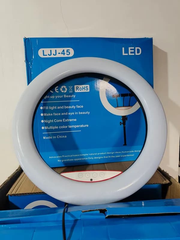 رینگ لایت RL-18 سایز 45 سانتی متر با پایه — تصویر ۸