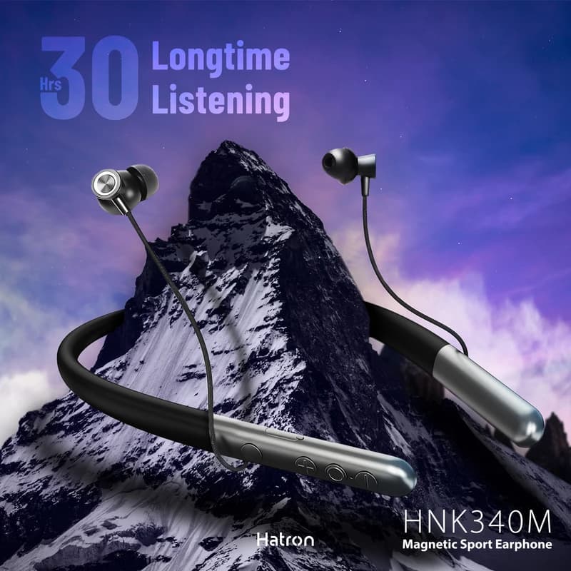 هندزفری گردنی هترون مدل HNK340M — تصویر ۴