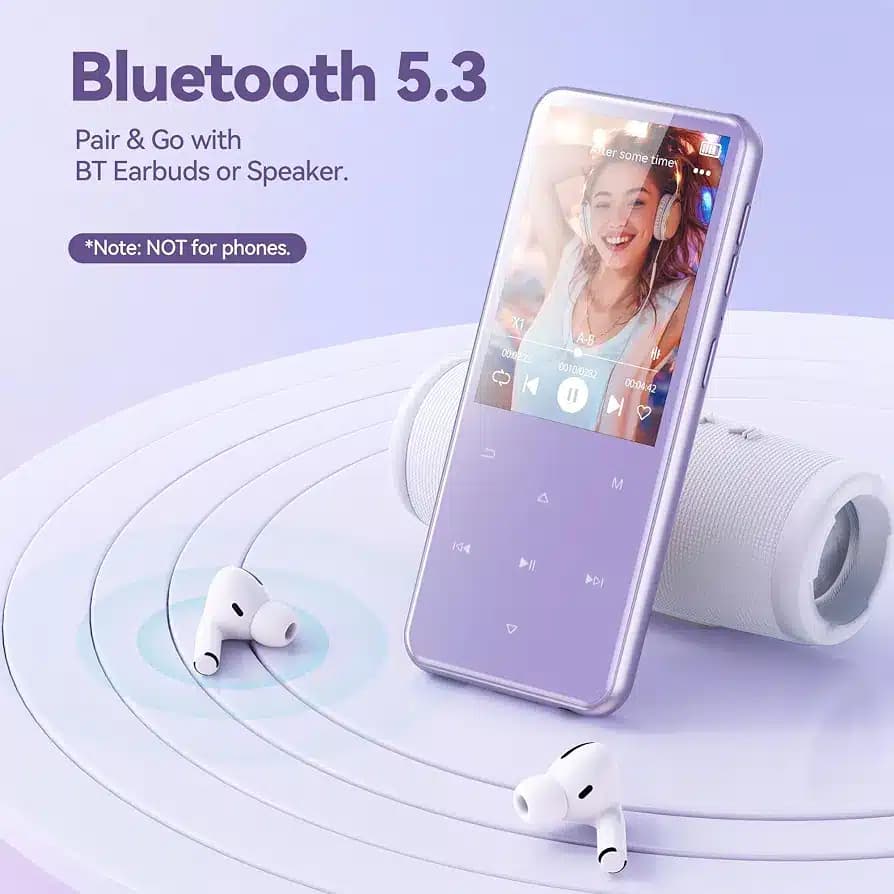 پخش کننده MP3 AGPTEK با ظرفیت 64 گیگابایت مدل M3 — تصویر ۵