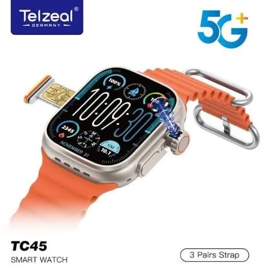 ساعت سیمکارتخور تلزیل مدل TC45 اولترا ۵G با بدنه فلزی — تصویر ۲