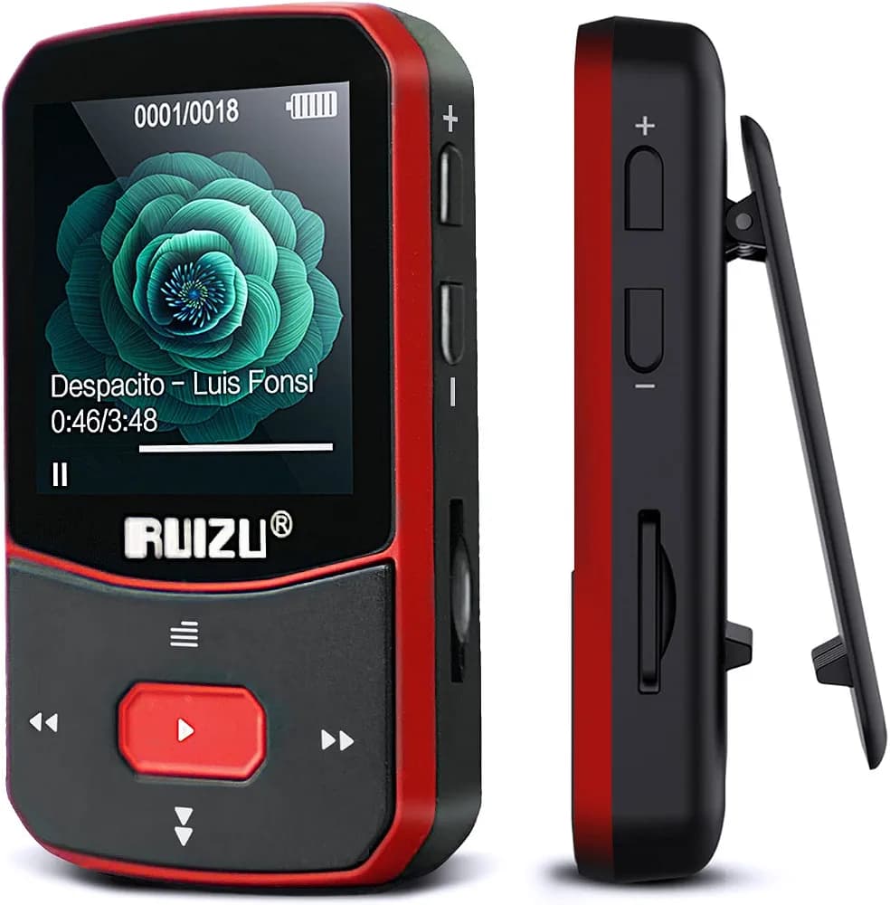 پخش‌کننده MP3 با حافظه ۶۴ گیگابایت برند: روئیزو (RUIZU) نام مدل: Clip MP3-Player