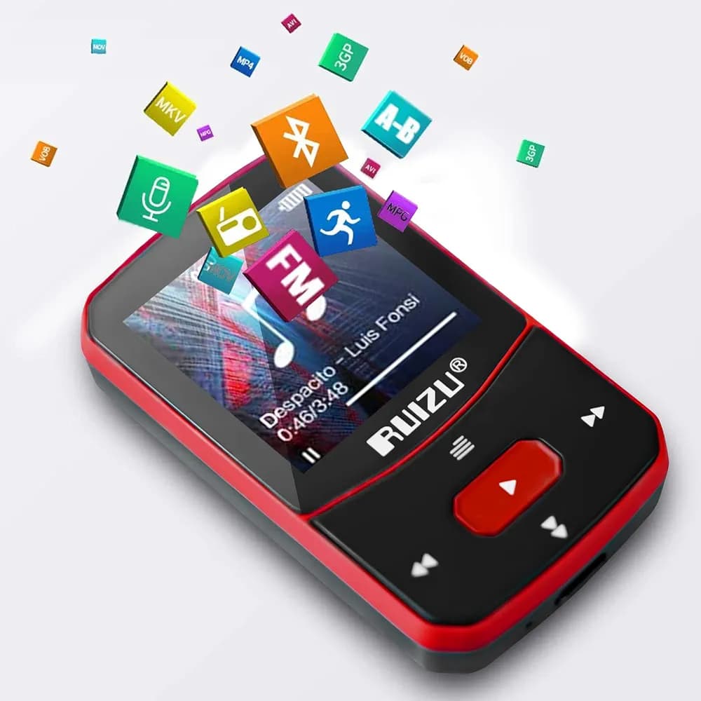 پخش‌کننده MP3 با حافظه ۶۴ گیگابایت برند: روئیزو (RUIZU) نام مدل: Clip MP3-Player — تصویر ۲