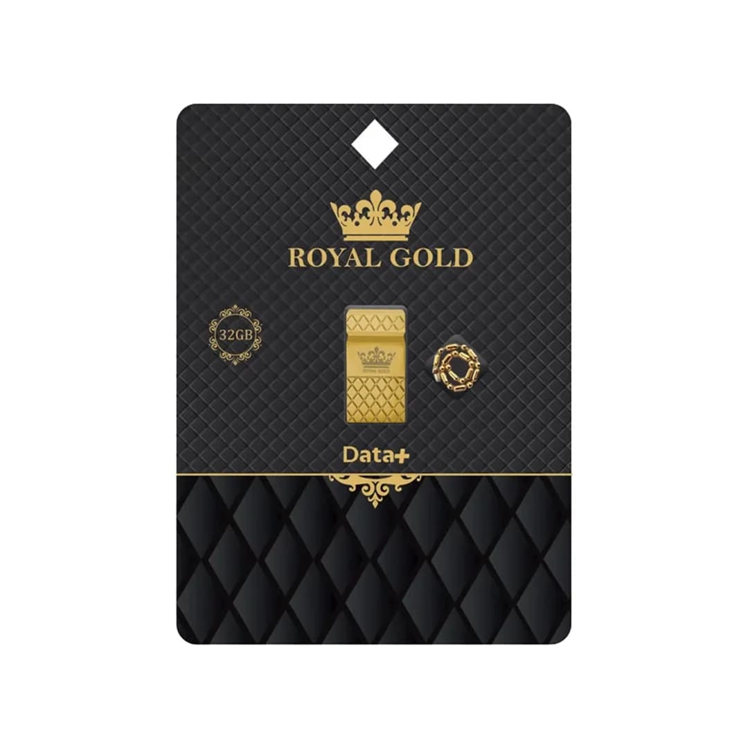فلش مموری دیتا پلاس مدل ROYAL GOLD ظرفیت 32 گیگابایت — تصویر ۲