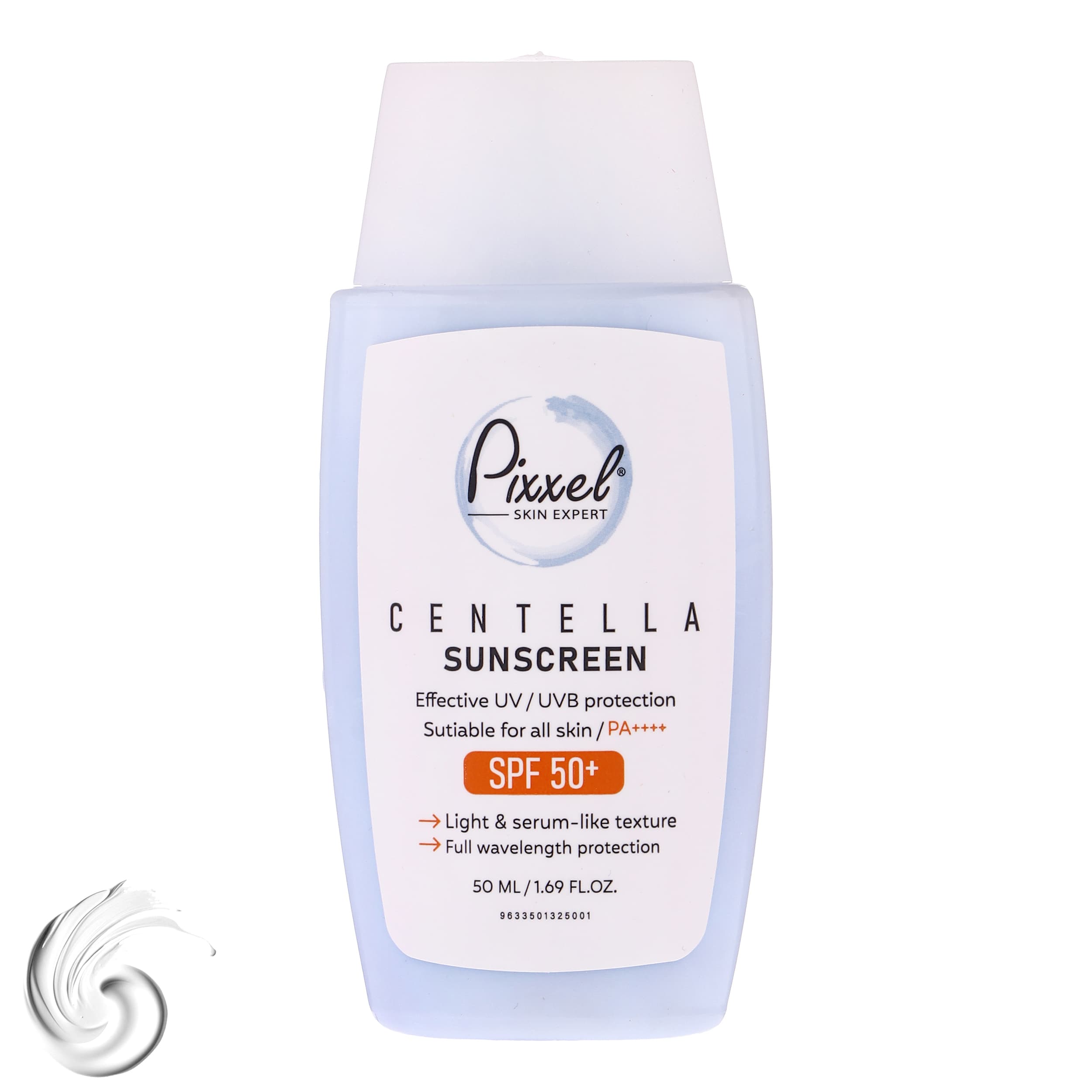 کرم ضد آفتاب بیرنگ پیکسل SPF 50 مدل Centella محافظ UVA ،UVB، ++++PA مناسب برای انواع پوست حجم 50 میلیلیتر — تصویر ۹