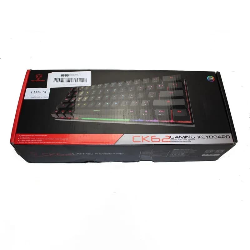 کیبورد مکانیکی بی سیم MotoSpeed مدل Ck62 Wireless — تصویر ۴