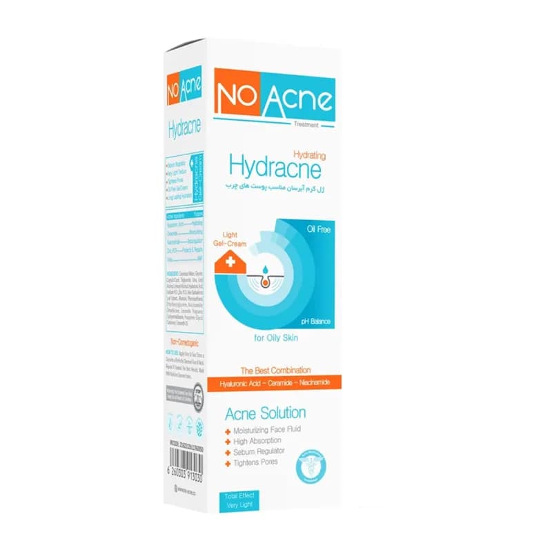 ژل کرم آبرسان صورت نو آکنه مدل Hydracne حجم 40 میلیلیتر — تصویر ۶