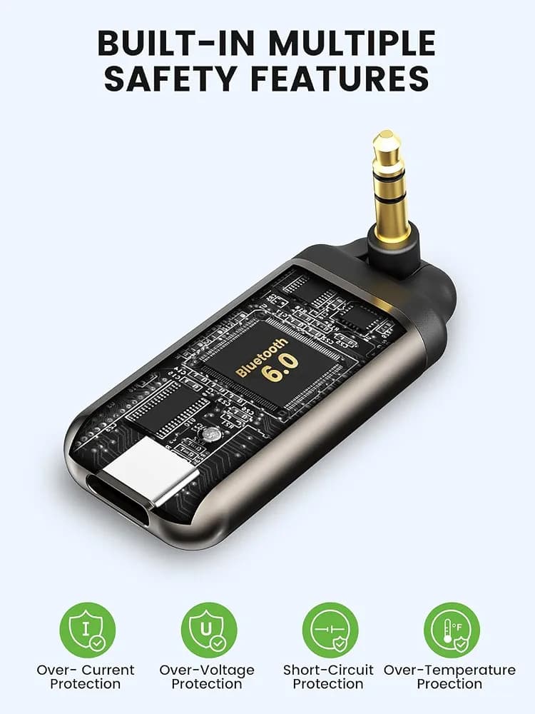 آداپتور خودروی بلوتوث ۶.۰ با ورودی AUX مدل HVMLAK Air88 — تصویر ۲