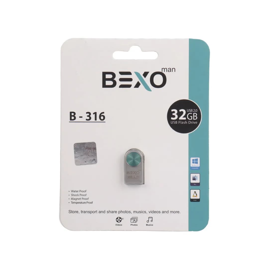 فلش مموری بکسو مدل B-316 ظرفیت 32 گیگابایت USB2.0 — تصویر ۲