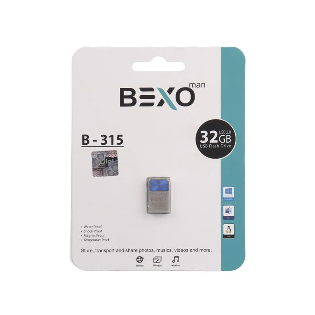 فلش مموری بکسو مدل B-315 ظرفیت 16 گیگابایت USB2.0 — تصویر ۲