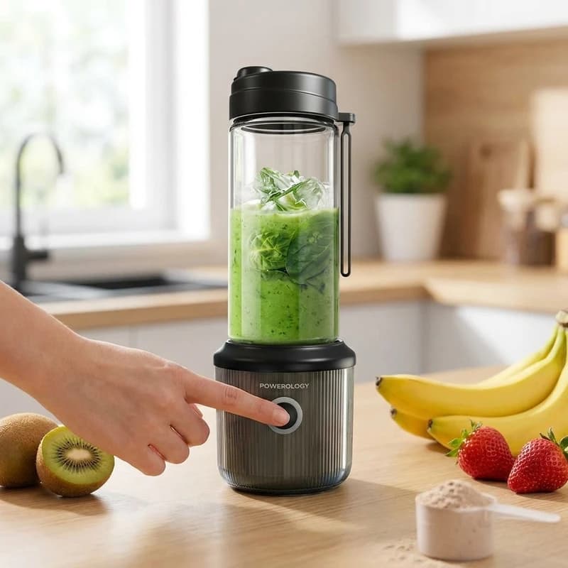 مخلوط‌ کن قابل حمل 126 وات پاورولوژی Powerology Portable Blender PSM013BK — تصویر ۳