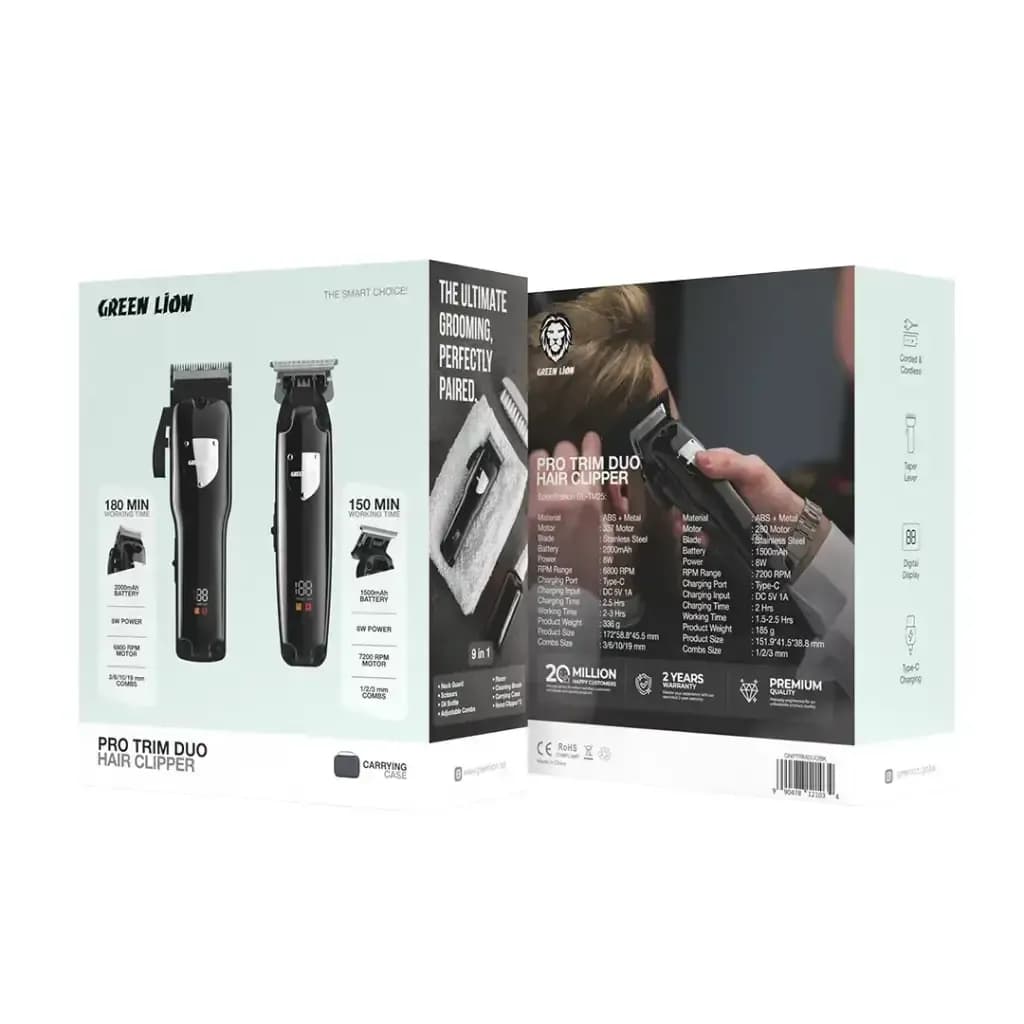 ماشین اصلاح دوقلو Green Lion Pro Trim Duo