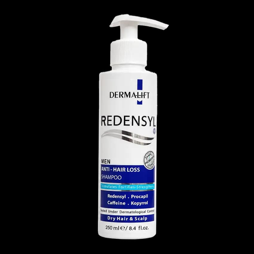 شامپو ضدریزش مو خشک بانوان درمالیفت مدل REDENSYL حجم 250ML — تصویر ۵