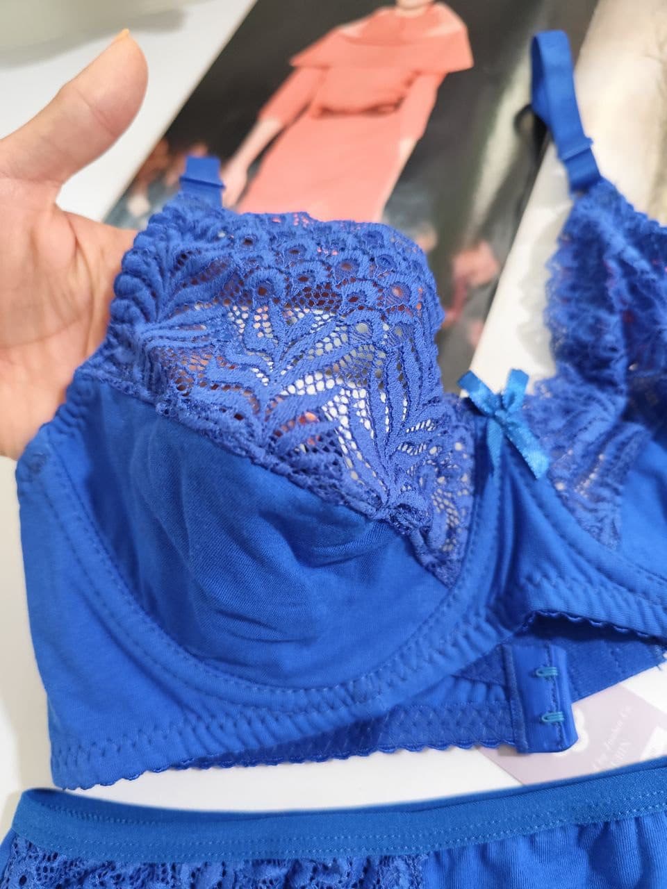 ست شورت و سوتین نخی فنردار ژوبین مدل پیچک — تصویر ۲