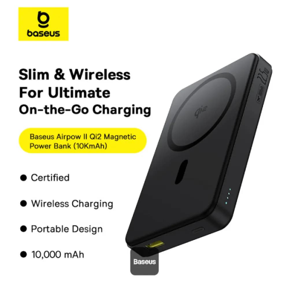 پاور بانک مگسیف 10000 22.5W بیسوس مدل Baseus Airpow ll 22.5W 10000mAh — تصویر ۷