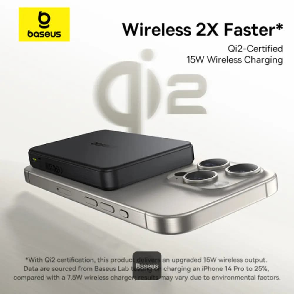 پاور بانک مگسیف 10000 22.5W بیسوس مدل Baseus Airpow ll 22.5W 10000mAh — تصویر ۲