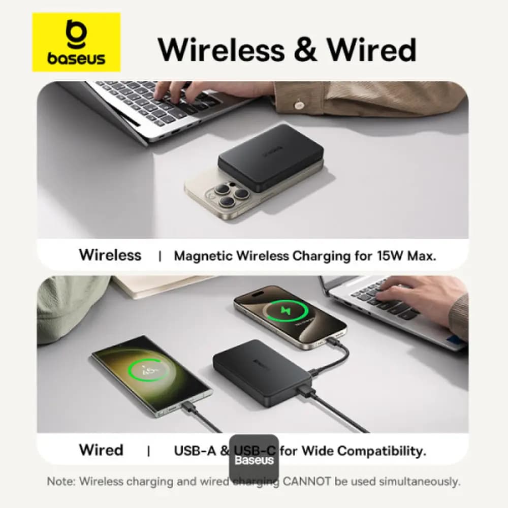 پاور بانک مگسیف 10000 22.5W بیسوس مدل Baseus Airpow ll 22.5W 10000mAh — تصویر ۴
