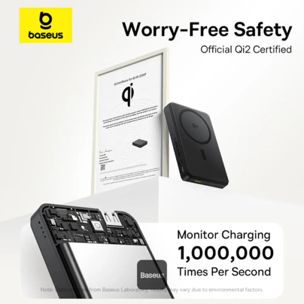 پاور بانک مگسیف 10000 22.5W بیسوس مدل Baseus Airpow ll 22.5W 10000mAh — تصویر ۶