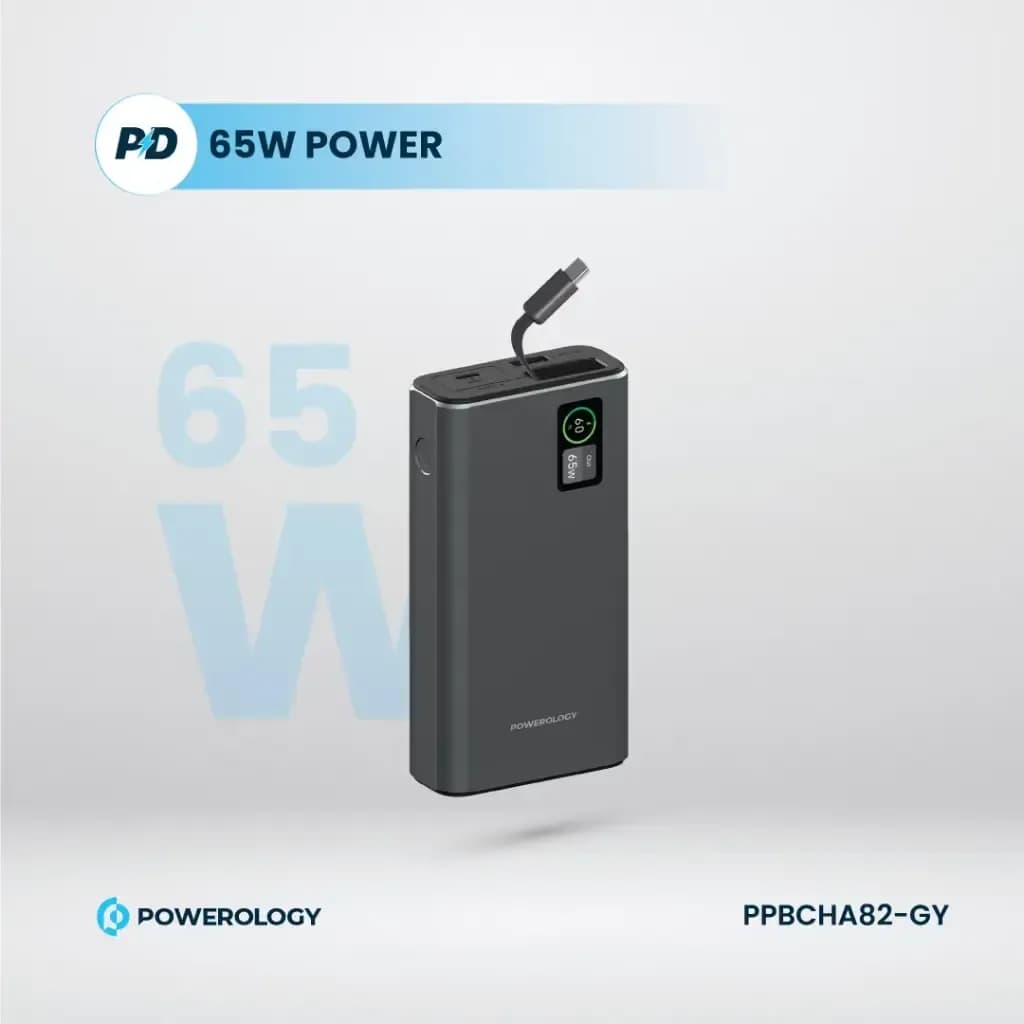 پاوربانک 20000 مدل Powerology pp082 — تصویر ۲